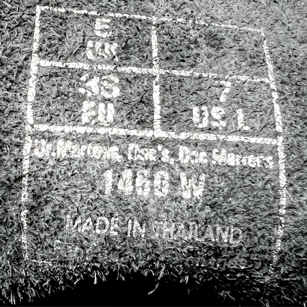 Dr. Martens 1460 Smooth Leather Black Combat Boots Size 7 - Picture 16 of 16